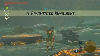 The Legend of Zelda Breath of the Wild Wii U  Shrine Quest  A Fragmented Monument [upl. by Ahsyekat]