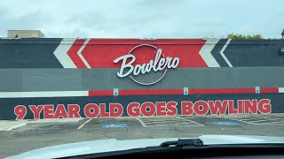 9 Year Old Goes Bowling  Bowlero  Waco Texas [upl. by Giulia]