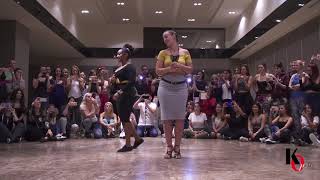 🔴🔥ISABELLE amp ADELINE🔥🔴 Demo Ladies StylingINE🔥🔴 KIZOMBA OPEN FESTIVAL 2018 [upl. by Suiravad]