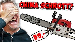 59€ CHINA KETTENSÄGE schlägt STIHL BILLIGSTE KETTENSÄGE auf AMAZON  WERKZEUG NEWS 314 [upl. by Ellenehc149]