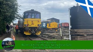 Trains In Scotland Bo’ness amp Kinneil Railway Spring Diesel Gala  Saturday 25th May 2024 [upl. by Oirtemed]