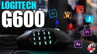 Desempaquetado y revisado Logitech G600 en español [upl. by Garbe64]