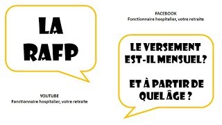 RAFP l ERAFP l Retraite complémentaire  QUAND COMMENT [upl. by Constancia]