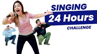 SINGING FOR 24 HOURS WITH MY BROTHER amp SISTER CHALLENGE  Rimorav Vlogs [upl. by Anstus]