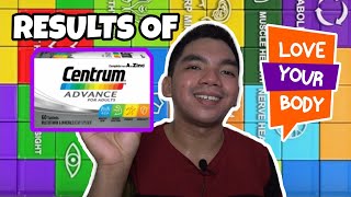 RESULTS of CENTRUM Advance Multivitamins  Minerals Quick Review  John Pol Gacu [upl. by Ahsekahs]