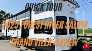 2025 Forest River Salem Grand Villa 44VIEW  Quick Tour amp Features [upl. by Ahsen43]