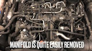 Volkswagen Golf 6 Diesel Inlet Manifold Removal and Cleaning Guide [upl. by Atikaj]