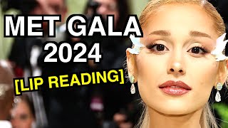 Met Gala 2024 Lip Reading [upl. by Lleksah]