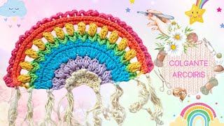 Arcoiris colgante 🌈 Tejido a Crochet [upl. by Mossolb432]