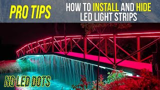 How to Install and Hide LED Light Strips Easy Installation [upl. by Edrea]