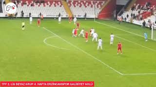 TFF 2 LİG BEYAZ GRUP 24 ERZİNCANSPOR 21 ADANA 01 FK Erzincansporu Liderliğe Taşıyan Gol [upl. by Asikal]