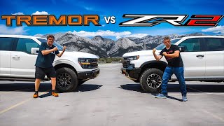 Chevy Silverado ZR2 vs Ford F150 Tremor The Choice Is Not Obvious [upl. by Lain]