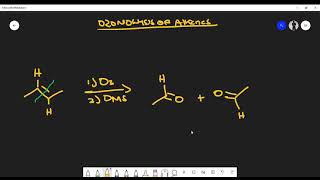 Ozonolysis of Alkenes Reaction and Products O3 and DMS [upl. by Aikam879]