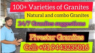 Natural and combo Granites  Wholesale price  factory outlet  Krishnagiri  Fivestar Granites [upl. by Zaccaria]