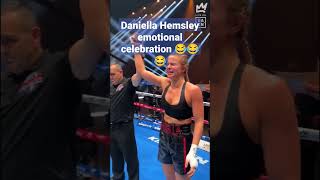 Daniella Hemsley flashes crowd after Kingpyn Boxing victory to express herself [upl. by Assetnoc693]