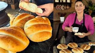 Pan Telera para Tortas en Horno de Leña  La Herencia de las Viudas [upl. by Hepza]