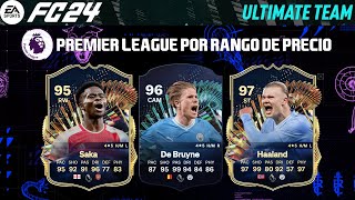 ⭐MEJORES JUGADORES PREMIER LEAGUE⭐ POR RANGO DE PRECIO TOTS EA FC FIFA 24 [upl. by Nosnev]