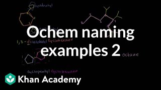 Organic chemistry naming examples 2  Organic chemistry  Khan Academy [upl. by Godric]