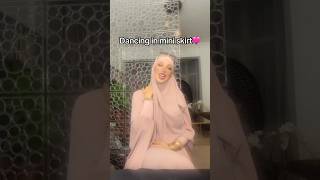 Dancing 💃 in Mini Skirt beautifulrecitation hijab hijabnazam muslimattire hijabi hijabsurat [upl. by Ennovyhc]