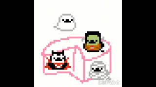 クロスステッチ図案、はろうぃんエナガさんができるまで クロスステッチ pixelart [upl. by Laehctim]