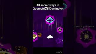 Geometrical Dominator all secret waysswag routes geometrydash gd shorts [upl. by Bender128]