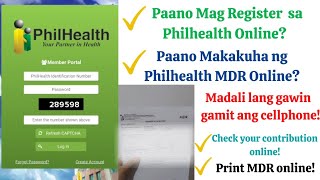 Philhealth Online Registration 2022 Paano makakuha ng Philhealth Mdr Onlinephilhealthregistration [upl. by Jereme]