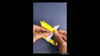 How to make 4 sided ninja star shorts origami drawing [upl. by Anomas]