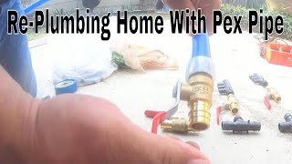 StepbyStep PEX Pipe Installation for Beginners 2 Of 9 [upl. by Nilkcaj352]