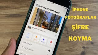 iPhone de ki fotoğraflarınıza şifre koyma  iPhone fotoğraf gizleme [upl. by Aihsele]