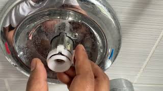 How to adjust temperature for Moen shower diversion valve part 2 [upl. by Cesar]