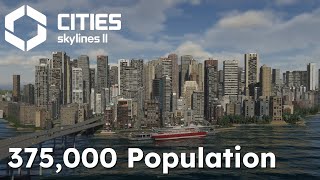 Cities Skylines 2  375k Megalopolis [upl. by Annadroj814]