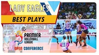 PVL OC 2018 Vanie Gandler denies Alyssa Valdez to win it for Ateneo  ADMU  Best Plays [upl. by Elocon]