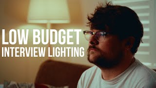 Low Budget Cinematic Interview Lighting [upl. by Aremat173]