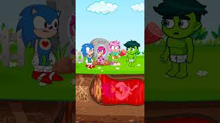 Sonic little Help Princess Amy Come Back 💚 shorts tiktok Story animation parody [upl. by Tippets]