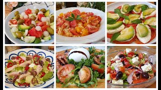 6 ensaladas frescas y saludables  LAS RECETAS DEL VERANO [upl. by Valera717]