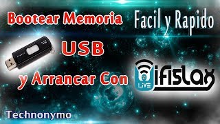 Como Bootear Wifislax Os y Arrancar Desde una Memoria Usb Facil y Rapido [upl. by Suoivatco]