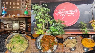 Teluguness Restaurant 😍  Hitech City  Hyderabad  Restaurants in Hyderabad  Chinni Kanni Vlogs 😍 [upl. by Ricky]