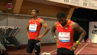 Yohan Blake Defeats Tyson Gay in 100m at Lausanne 230812 [upl. by Laleb173]