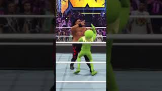 wwe Jacob futu versus Kermit the frog Kermit the frog got a contract with the WWE [upl. by Lavena]