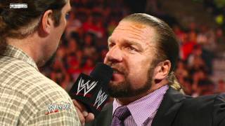 Raw  CM Punk tells Triple H and Kevin Nash of his suspicions [upl. by Enelra]