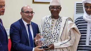 PM Choguel délégation marocaine semaine des GéomètresExperts du Mali ce jeudi 18 avril 2024 [upl. by Cassil]