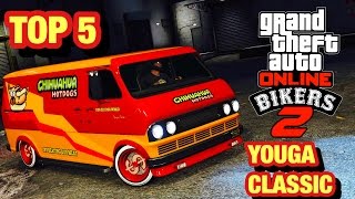 TOP 5 BEST PAINT JOBS OF THE NEW BRAVADO YOUGA CLASSIC  GTA V ONLINE [upl. by Yeldua]