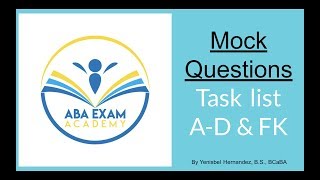 BCBA mock exam questions to pass the BCBA exam Part 1 [upl. by Heisser423]