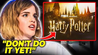 Emma Watson amp Daniel Radcliffe REACT TO Harry Potter HBO MAX Series Adaptation [upl. by Nylodnewg219]