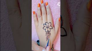 how two drow sun flower mehndi beginners  fingerdesign [upl. by Hannasus801]