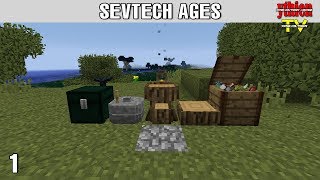 Sevtech Ages 01  Thời Kỳ Đồ Đá [upl. by Hbahsur]