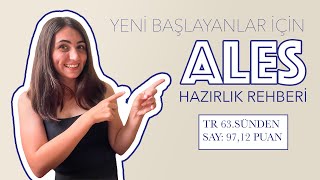 ALES I YENİ BAŞLAYANLAR İÇİN TEMELDEN DERECEYE TAVSİYELER [upl. by Ylatfen740]