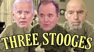 Three Stooges HalfWit Holiday with Biden and Fetterman  try not to laugh [upl. by Asir695]