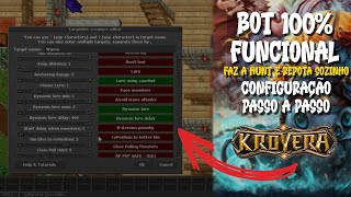 Como configurar o VBOT no TIBIA em 2022  Tutorial Cavebot 100 funcional  Krovera Global [upl. by Essilec]