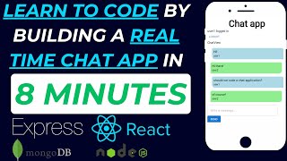 Build a Realtime Chat App in 8 Minutes  MERNStack  MongoDB Express React Socketio amp Nodejs [upl. by Noslien757]